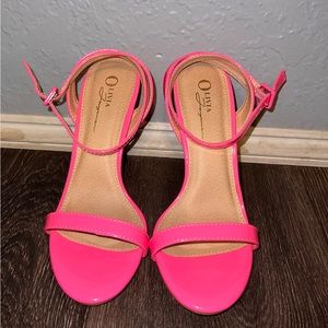 Hot pink heels